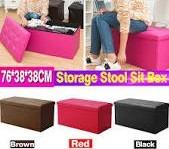 2in1 Folded Leather Storage Sofa (Long) (Category: Chairs) located in Manila. Submitted by affordshopz (Listing ID 1105377846, Image 3). Description: Foldable storage chair Material :PVC leather dimensions 76cmx38cmx38cm Usagefootstool stool storage cabinet etc Color :Red ;Brown ;Black, White , Pink High density fiberboard with good quality, less impurities and good bearing capacity 𝕄𝕠𝕣𝕖 𝕒𝕗𝕗𝕠𝕣𝕕𝕒𝕓𝕝𝕖 𝕒𝕟𝕕 𝕢𝕦𝕒𝕝𝕚𝕥𝕪 𝕚𝕥𝕖𝕞𝕤? 