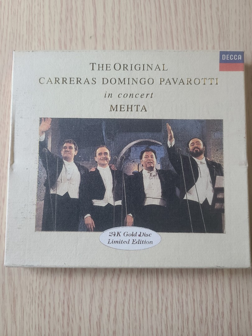 日版金碟The Original Carreras Domingo Pavarotti in concert MEHTA