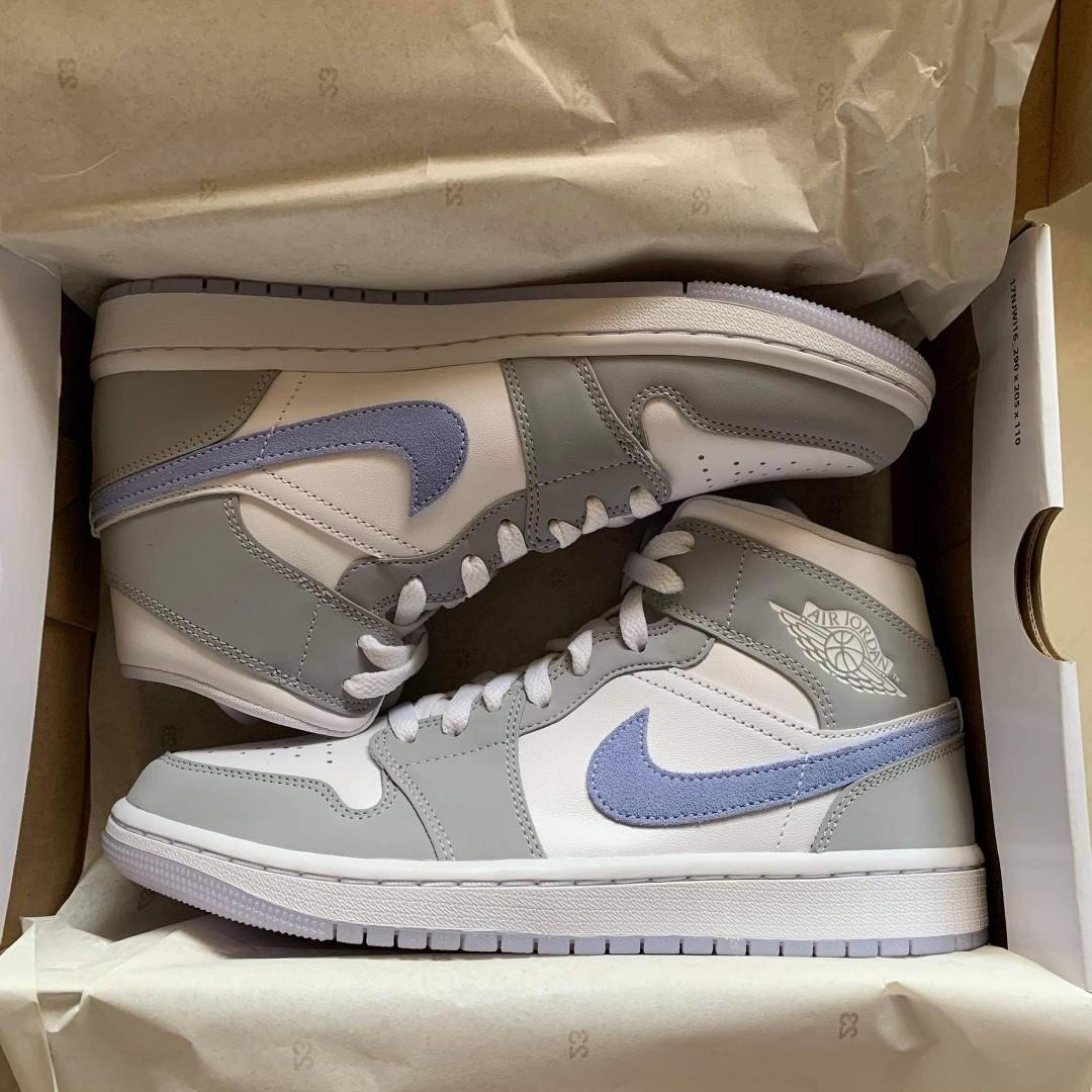 Jordan 1 mid deals wolf grey