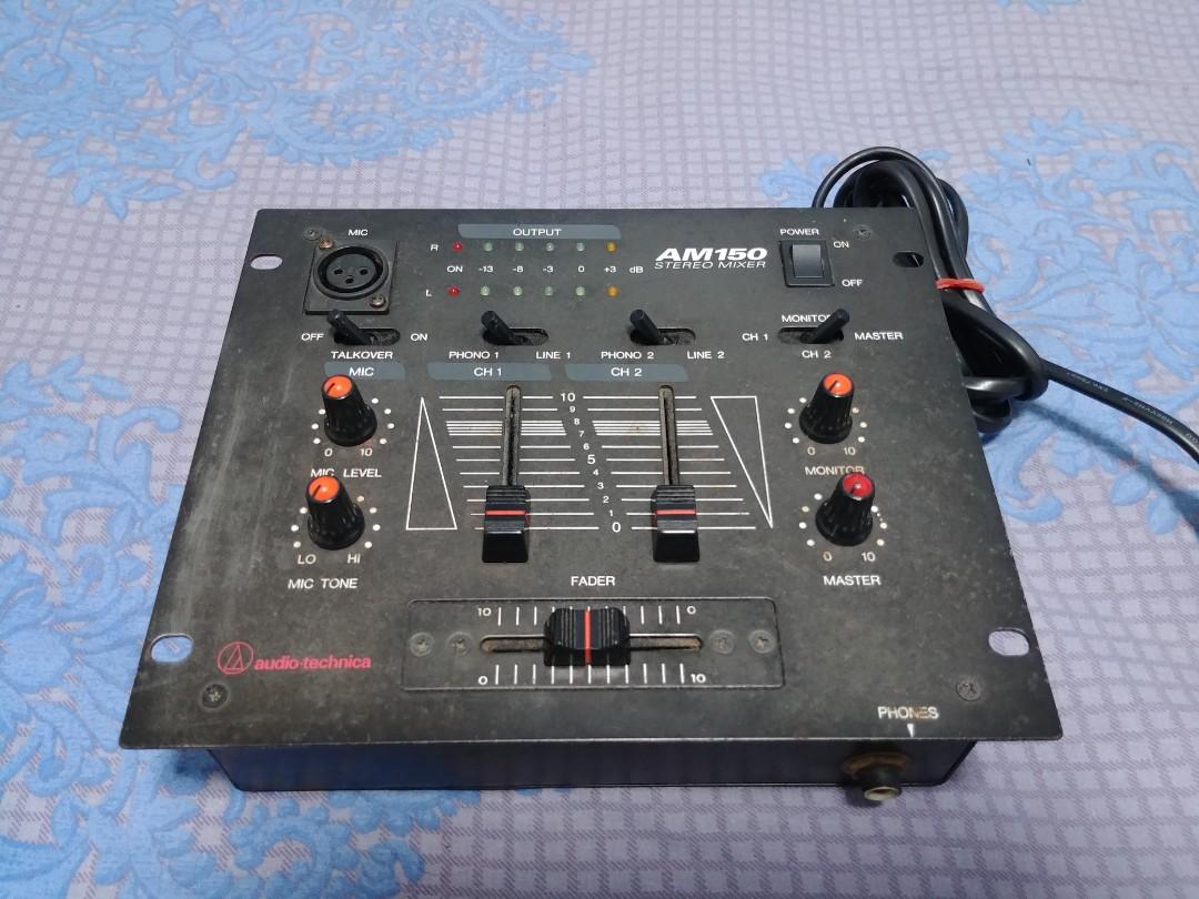 Audio technica dj mixer AM150 ( 2 ch , line + phono ), Audio