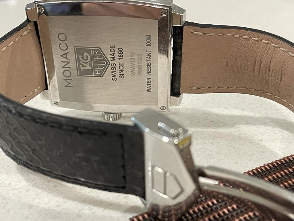 Authentic Tag Heuer Monaco Diamond Python Luxury Watches on