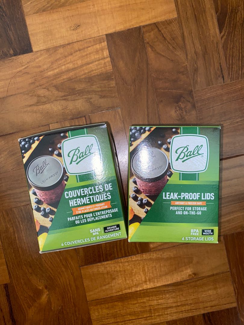 Ball LeakProof Lids 6 pack, Furniture & Home Living, Kitchenware