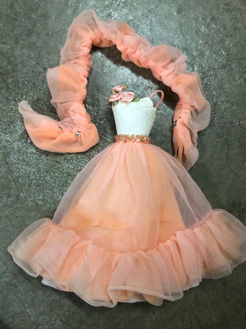 Barbie peach dress clearance