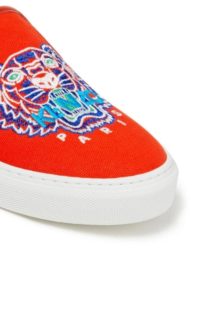 BNIB Kenzo shoes canvas slip on sneakers, Luxury, Sneakers