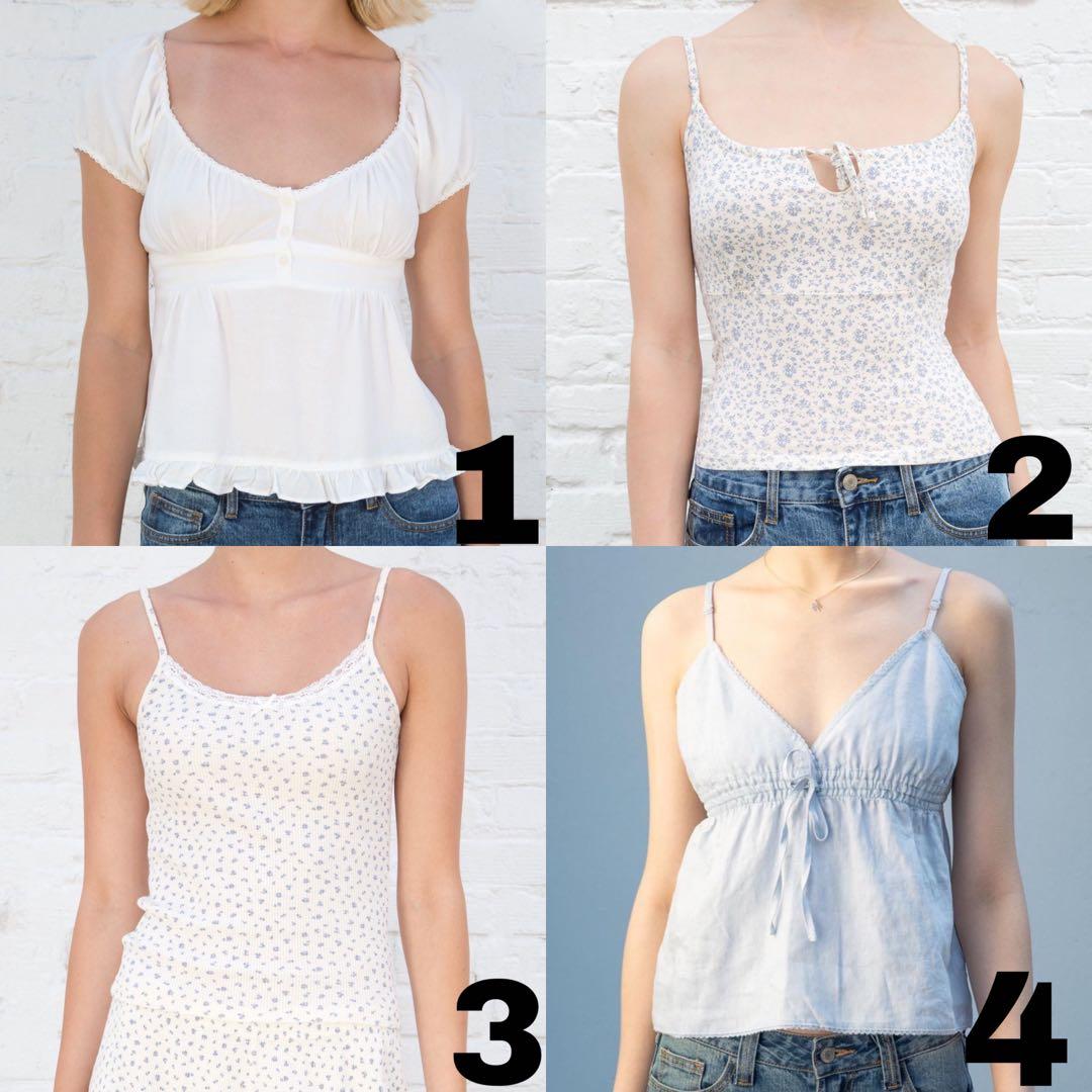 brandy melville lace zelly top, Women's Fashion, Tops, Sleeveless