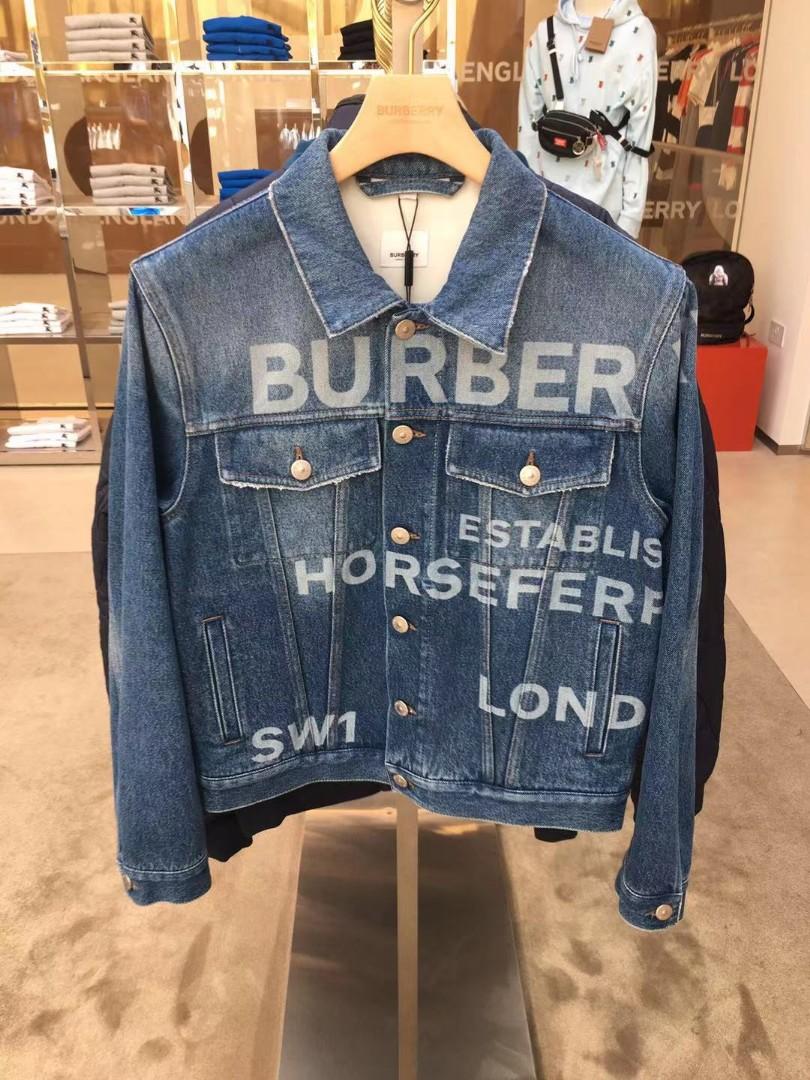 BURBERRY 牛仔褸, 男裝, 外套及戶外衣服- Carousell