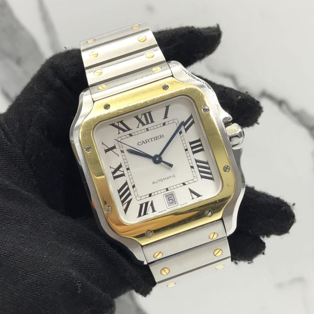 CARTIER SANTOS W2SA0006 MENS WATCH NO LEATHER STRAP 217015453