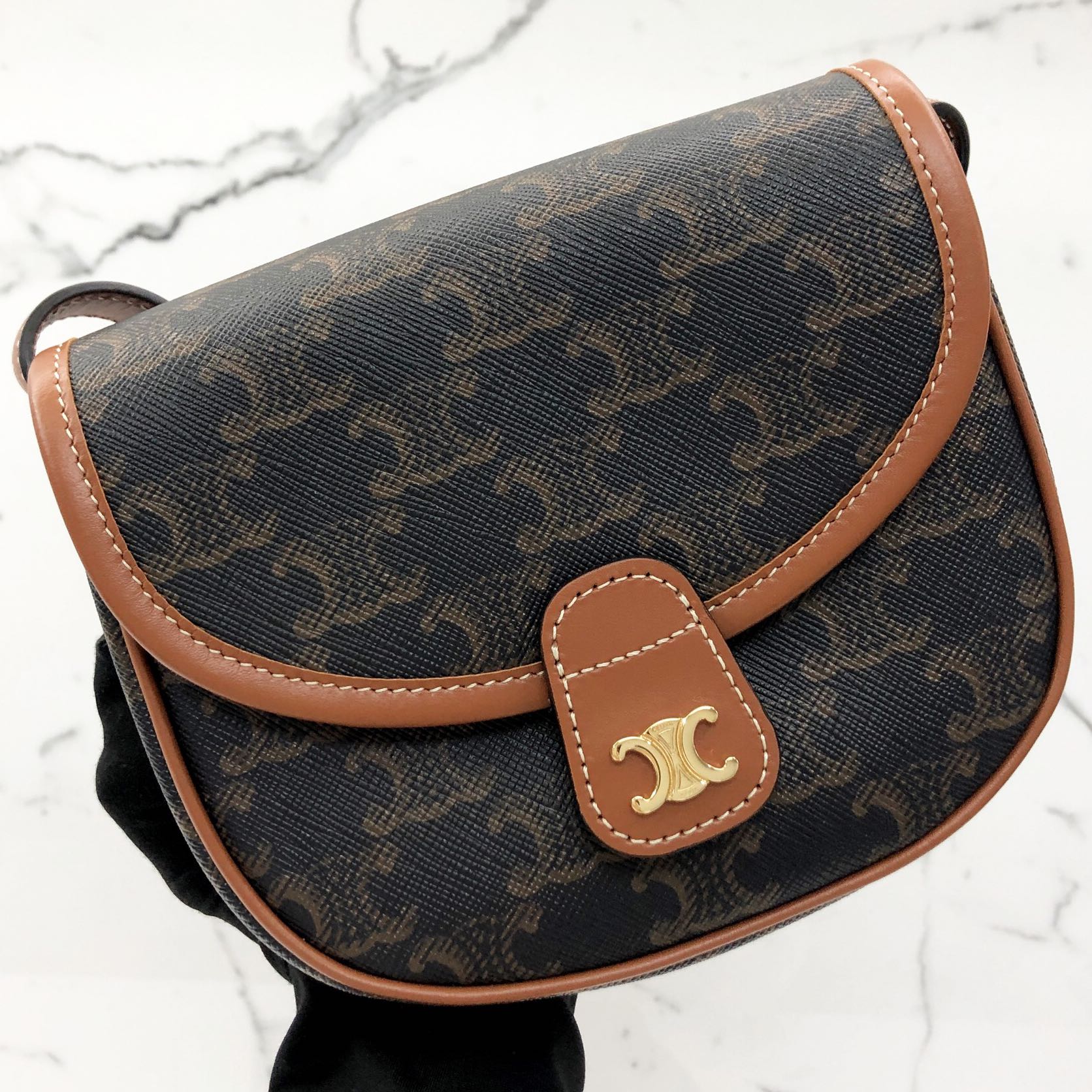 CELINE MINI BESACE IN TRIOMPHE CANVAS BAG 217015329 Luxury