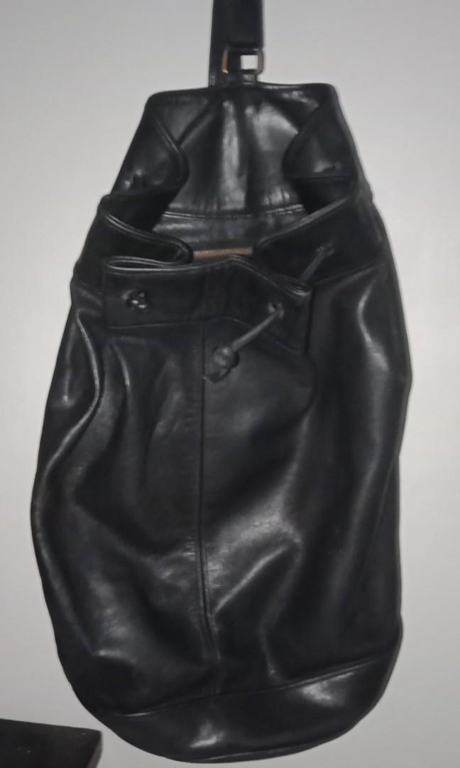 Coach Drawstring Leather Sling /Large Backpack/ Body Bag (Category: Luxury Bags & Wallets) located in Manila. Submitted by cleviticus (Listing ID 1105440950, Image 2). Description: Back pack Bag/ Large Body Bag. Vintage. Genuine Leather. Onhand, shipped from USA. (Can avail SHOPPEE Checkout, they have spaylater that you can avail also.).