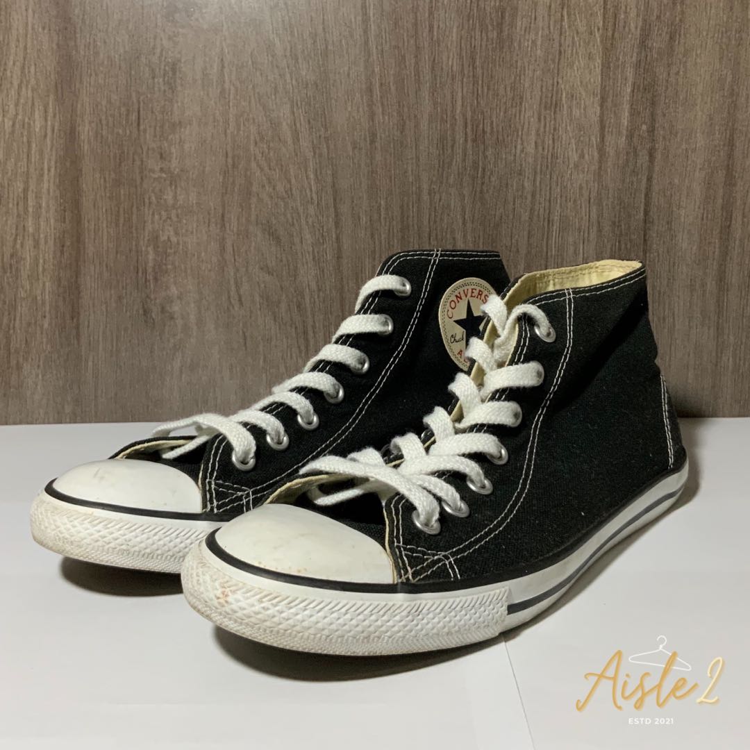 Converse Chuck Taylor Mid top- Black [Preloved], Women's Fashion, Footwear,  Sneakers on Carousell
