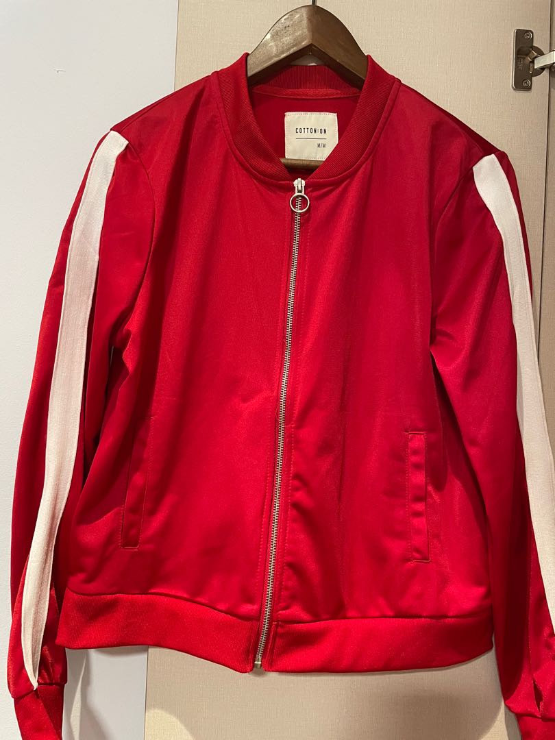Red cotton clearance jacket