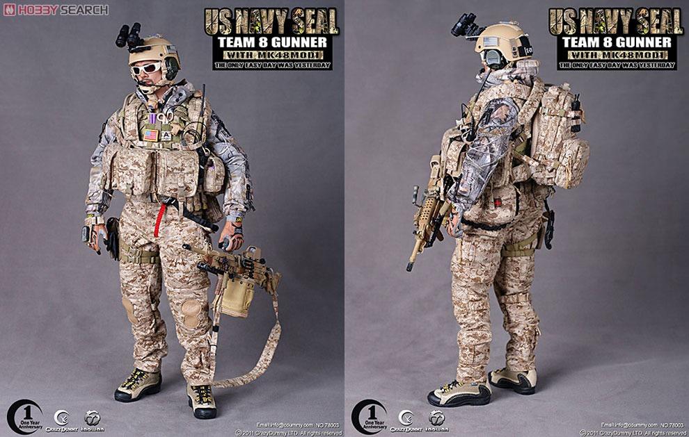 Crazy Dummy US Navy Seal Team 8 Gunner With MK 48 Mod 1 #78003