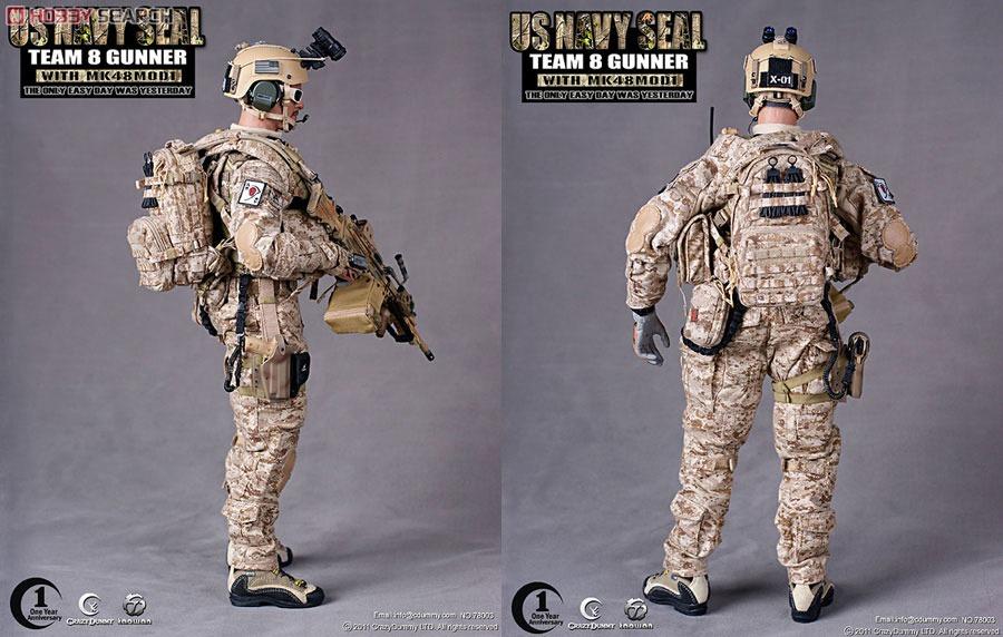 Crazy Dummy US Navy Seal Team 8 Gunner With MK 48 Mod 1 #78003/CRAZY DUMMY  - US Army Ranger Gunner In Afghanistan 78002