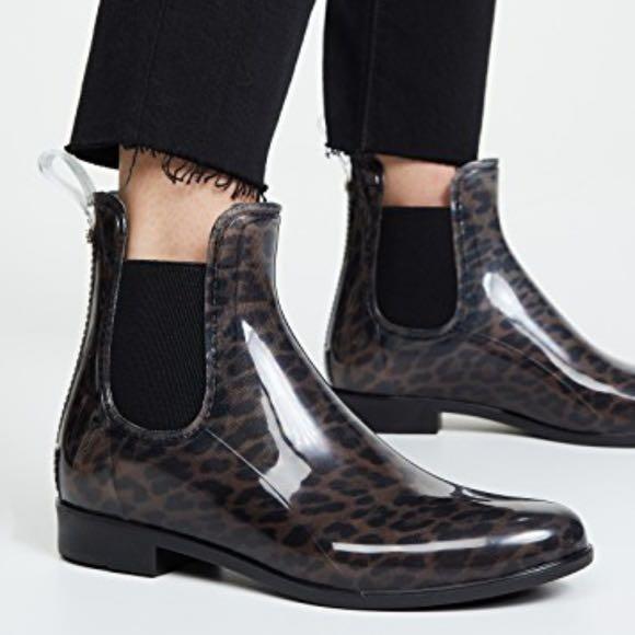 Rain boots leopard print discount