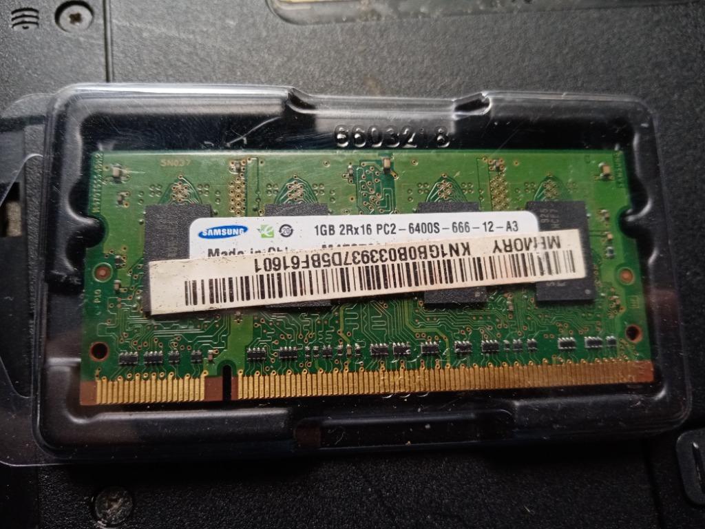Ddr2 laptop memory/ram (Category: Computer Parts) located in Las Pinas. Submitted by mikko.gomez (Listing ID 1105370422, Image 2). Description: For sale ddr2 laptop memory/ram 1gb pc2-6400s = 160php 512mb pc2-5300s = 80php each (2pcs avail) Fix price pass sa tawad! Excellent Condition test to sawa Meetup: Las Piñas Area.