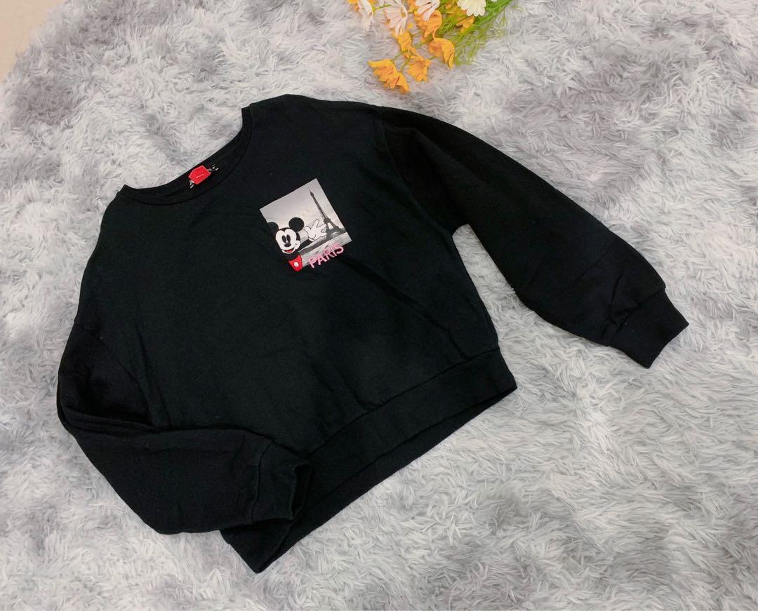 Disney Mickey Black Sweater Jumper Zara Spain Women s