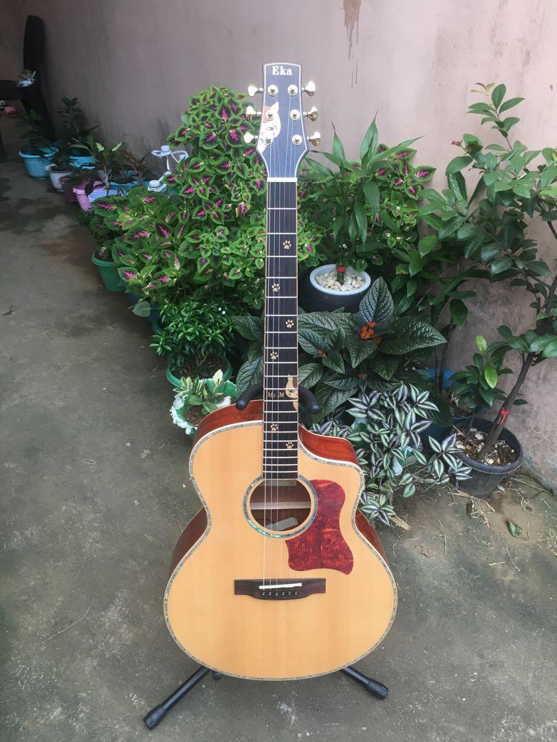 Eka With Fishman Pre Amp Bone Nut Saddle Low Action Plug Play Almost New Do Shipping Nationwide Hobbies Toys Music Media Musical Instruments On Carousell