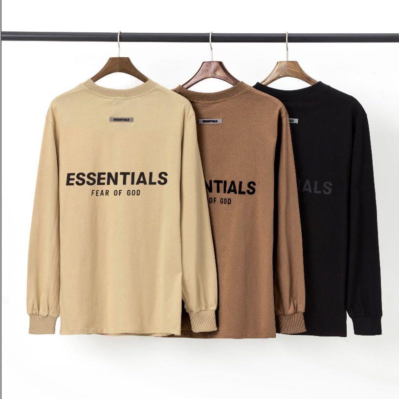ESSENTIALS FEAR OF GOD LONGSLEEVE (Category: Tshirts & Polo Shirts ) located in Subic. Submitted by ec_rack (Listing ID 1105475838, Image 1). Description: ☑️ available for pre order only ☑️ ETA 10-14 days ☑️ Sizes: S M L XL ☑️ premium quality ₱1,600 plus shipping fee. Instagram: @ec_rack / @ec_rackk Message us to inquire/purchase 🙌🏻.
