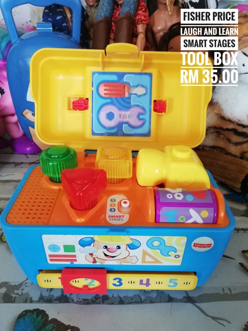 Fisher price laugh and learn smart stages toolbox sales