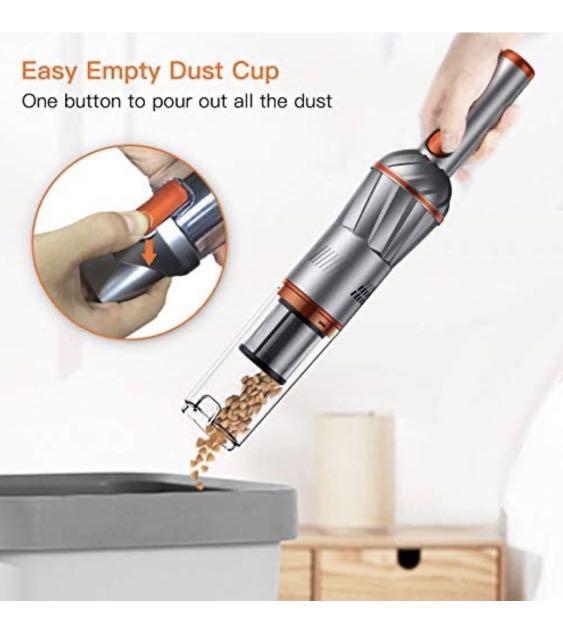 FYLINA Handheld Vacuum Cordless, Wet Dry Vacuum Cleaner, 2 modes