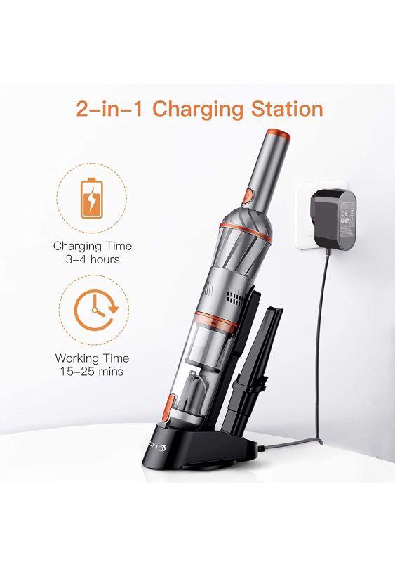 FYLINA Handheld Vacuum Cordless, Wet Dry Vacuum Cleaner, 2 modes