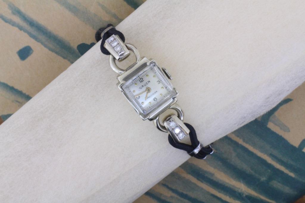 GRUEN 14KWG ROPE STRAP WATCH antique vintage LADY WATCH VINTAGE A07 Luxury Watches on Carousell