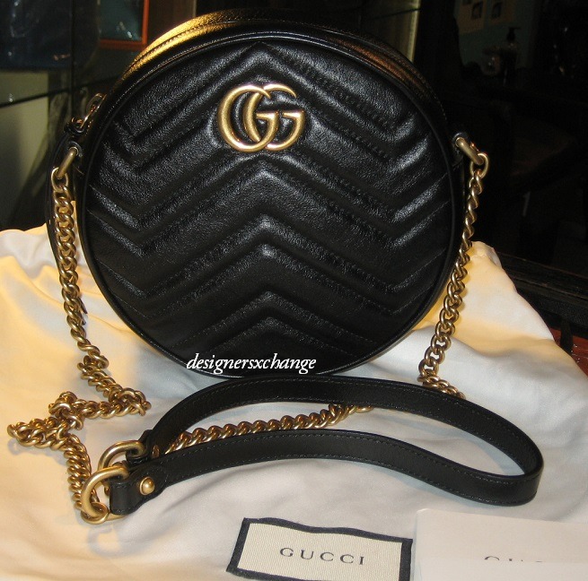 Round black gucci bag discount