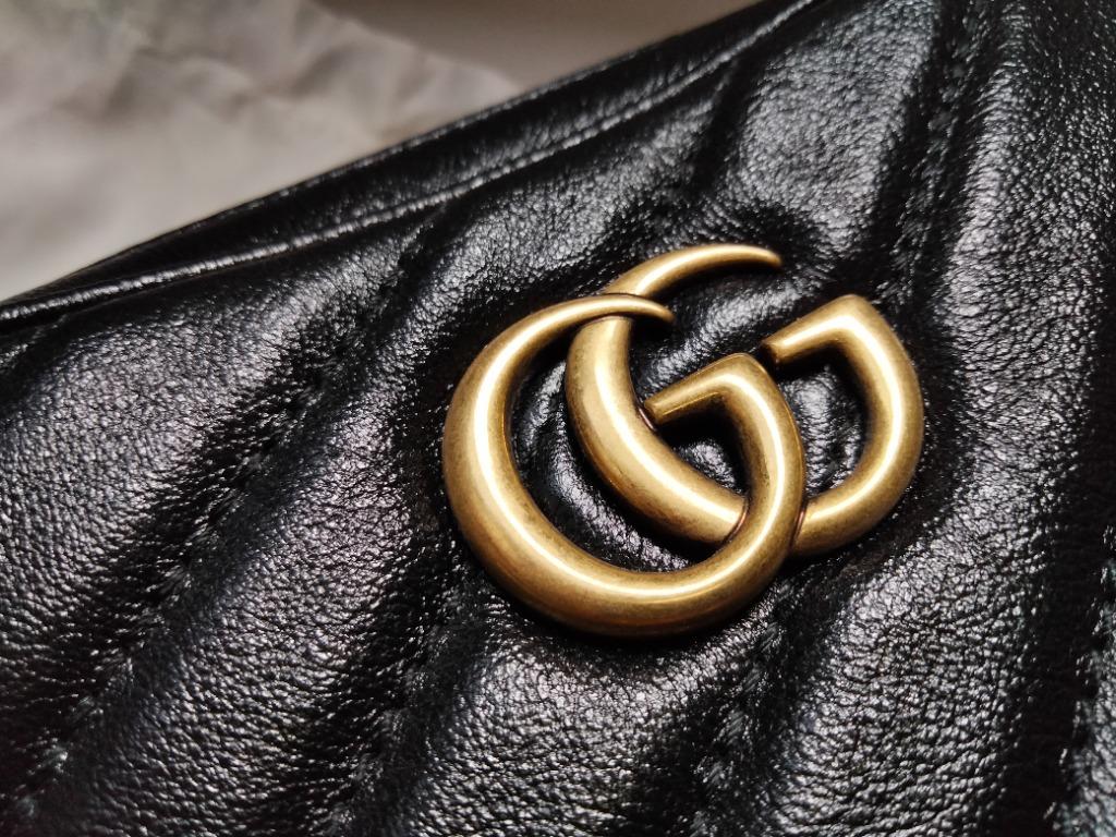 Gg marmont tall chevron leather crossbody bag discount