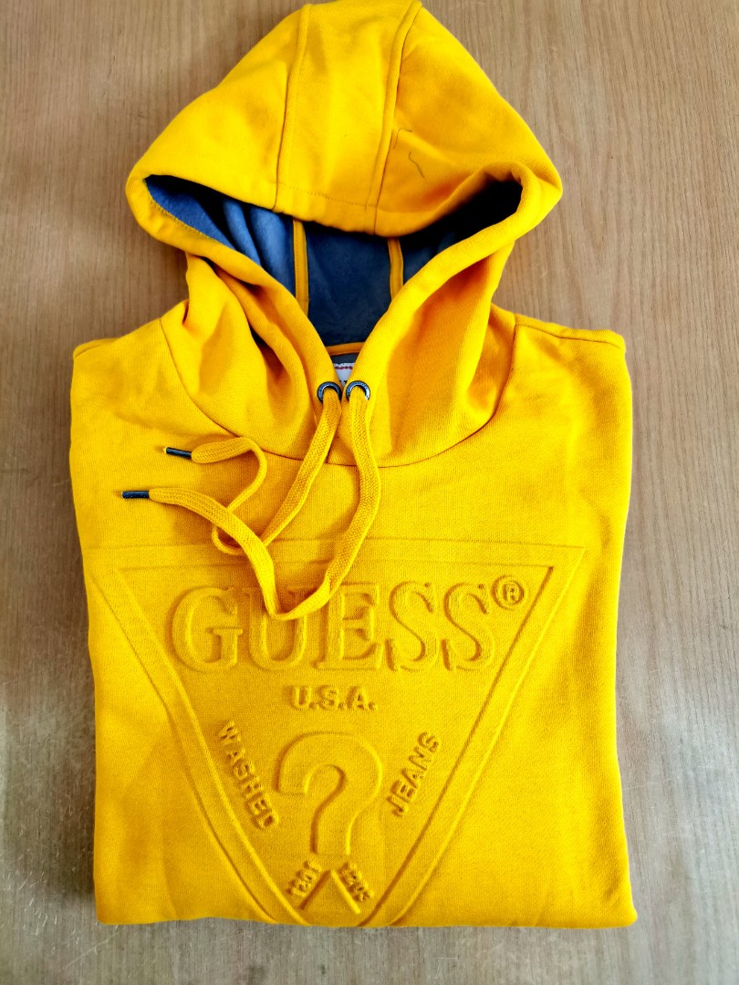 Guess hotsell yellow hoodie