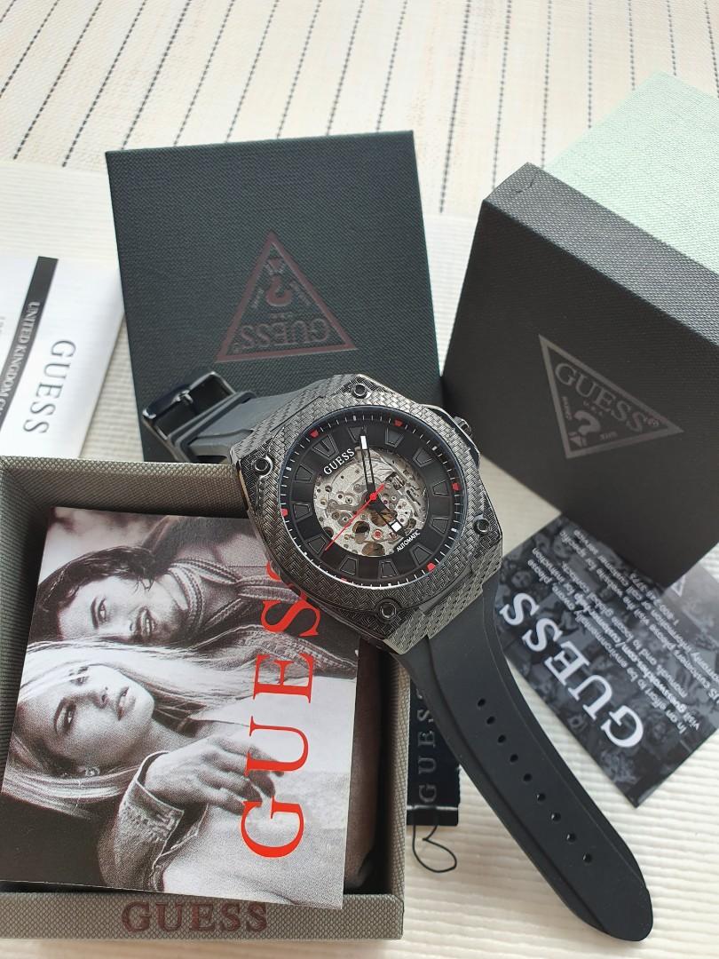 Guess hotsell carbon watch