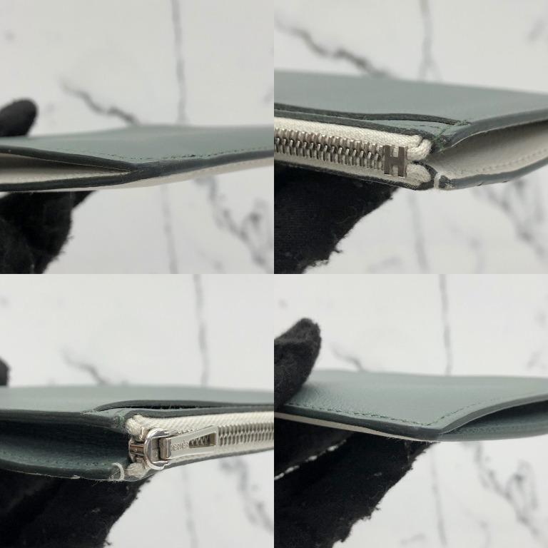 HERMES CITY ZIPPE WALLET / EVERCOLOR / Y STAMP COIN PURSE 217014032