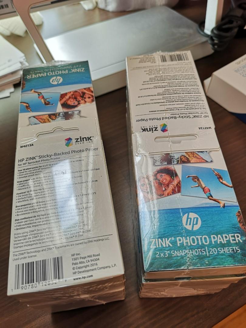 HP Sprocket Zink Photo paper 2x3 size 