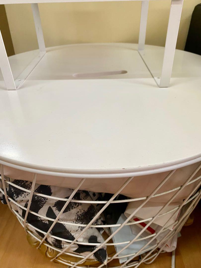 Ikea Kvistbro Storage Table White 傢俬＆家居 其他 Carousell