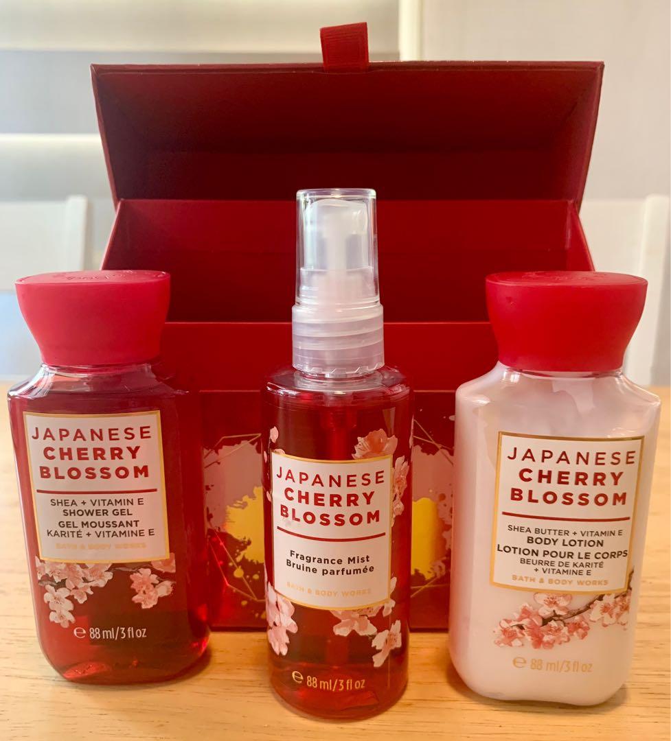 JAPANESE CHERRY BLOSSOM gift set Bath & Body Works, Beauty & Personal