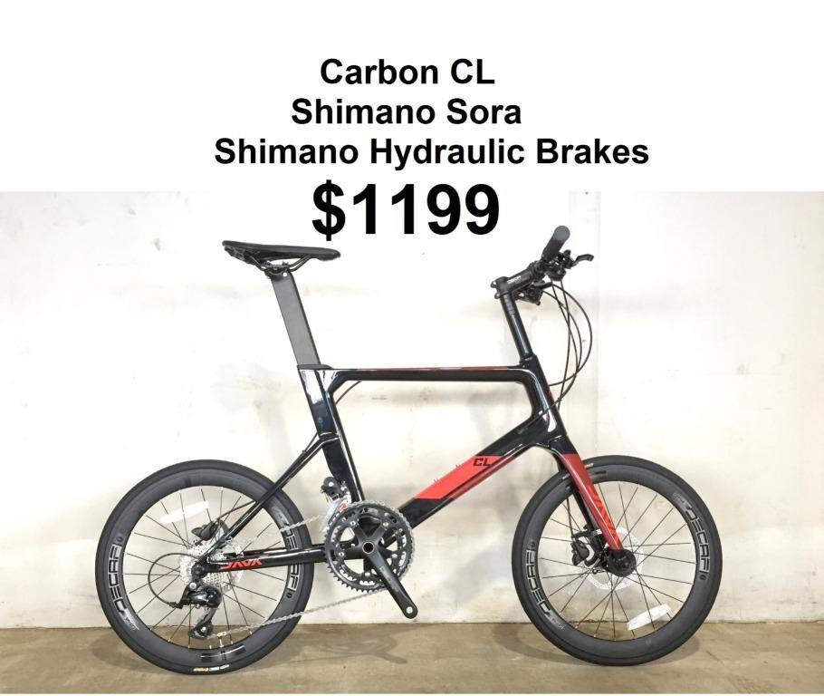 Java CL 451 Carbon Mini Velo Shimano Sora Spec Shimano hydraulic brakes ...
