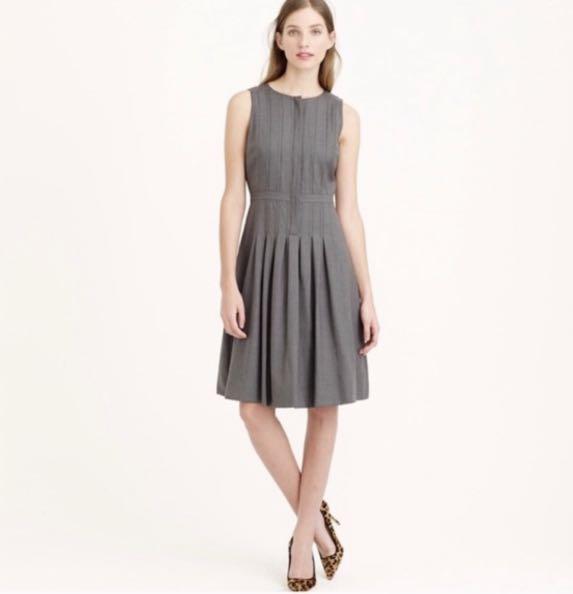 Jcrew J Crew Pleated A Line Work Dress in Wool, Women's Fashion, Dresses &  Sets, Dresses on Carousell