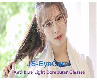 JS-EyeCare High Quality Fashion Anti Blue Light Anti UV Anti Radiation Anti Eyestrain Computer Glasses Spectacles (JS-C011)