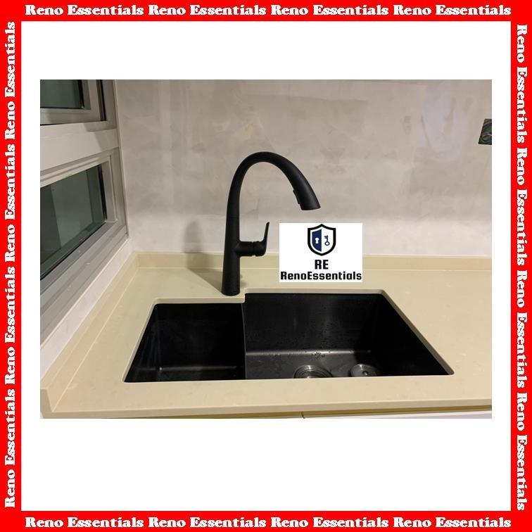 Kitchen sink Monic // Kitchen mixer tap Frascio, Furniture & Home ...