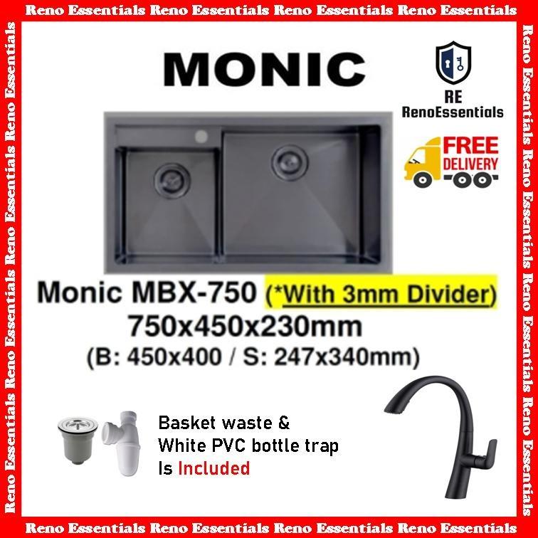 Kitchen sink Monic // Kitchen mixer tap Frascio, Furniture & Home ...