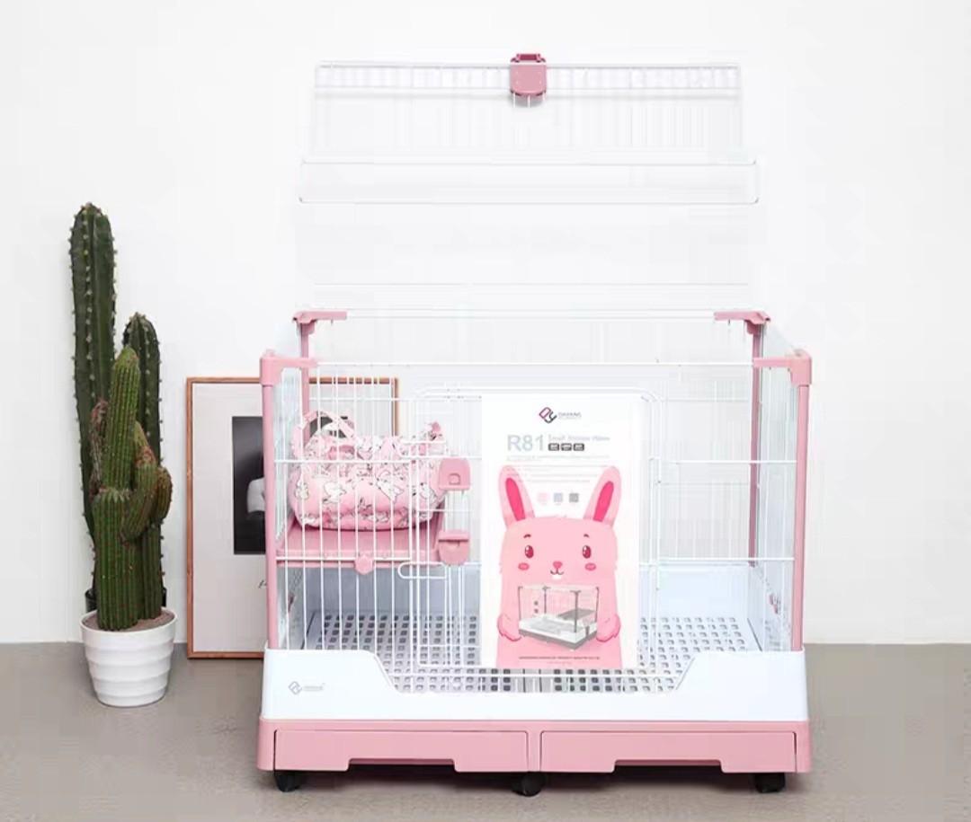 Pink hotsell rabbit cage