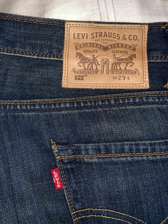 Discontinued Levi s Strauss 522 Slim Fit Tapered Jeans