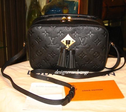 🦄MAJOR STEAL FOR PRISTINE CONDITION DISCONTINUED LV SAINTONGE🦄 💖 💯  Authentic Louis Vuitton LV Saintonge Camera Crossbody Sling Small Bag  Classic Monogram with Calf Leather Black Tassel & Top Handle Adjustable 