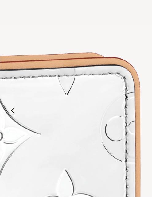 Louis Vuitton 2021 Mirror Capsule Slender Wallet M80806 w/ Receipt LV Chrome