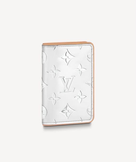 Louis Vuitton 2021 Mirror Capsule Slender Wallet M80806 w/ Receipt LV Chrome
