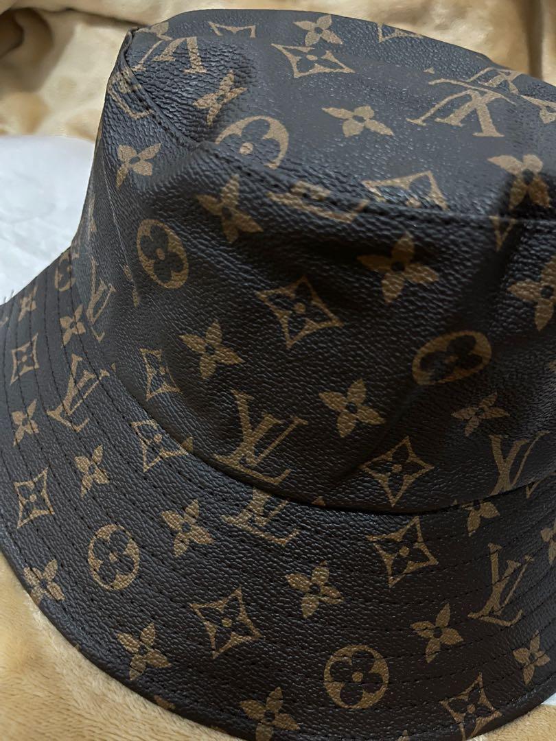 LV Monogram Bob Bucket Leather Hat, Men's Fashion, Watches & Accessories,  Caps & Hats on Carousell