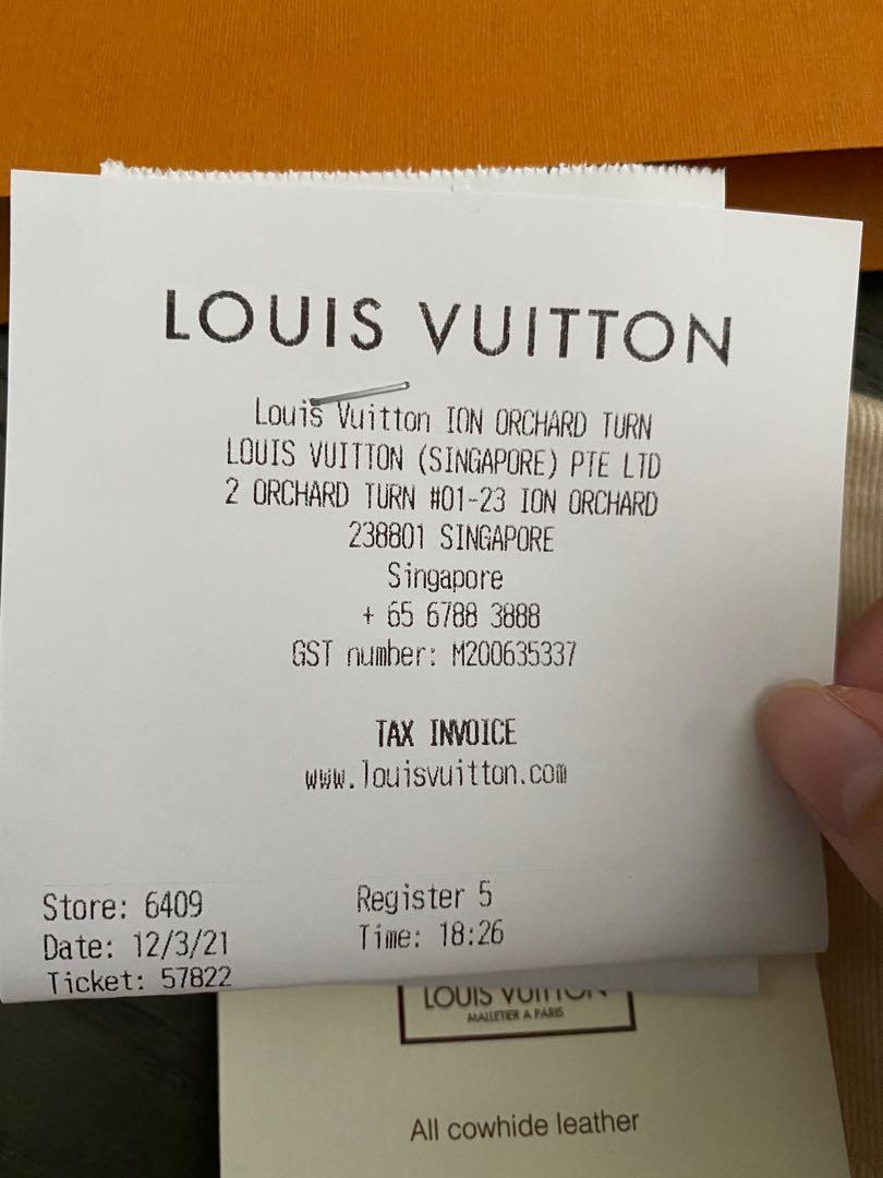 Louis Vuitton Request Receipt