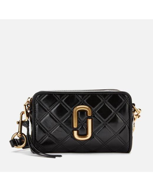 MARC JACOBS THE QUILTED SOFTSHOT 21 Black Gold