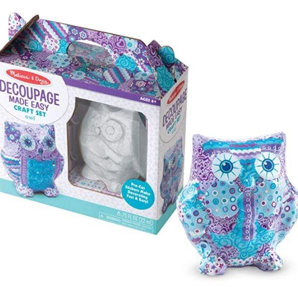 Melissa and doug decoupage owl discount