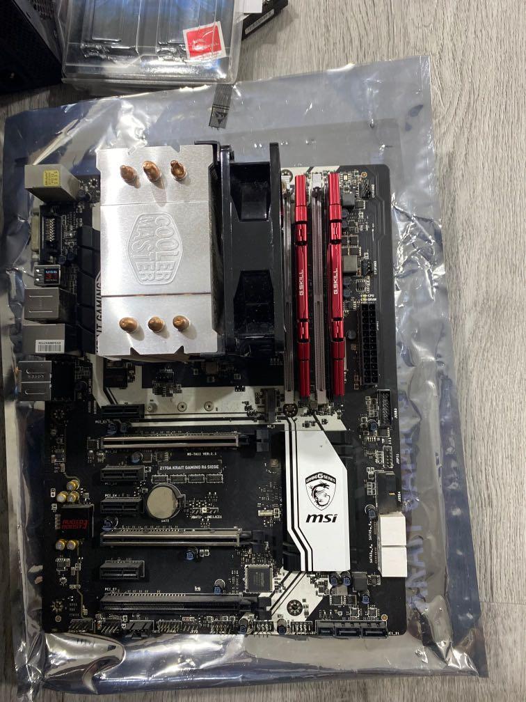 MSI Z170A Motherboard + i5-6600k + 2x8GB Ram, Computers ...