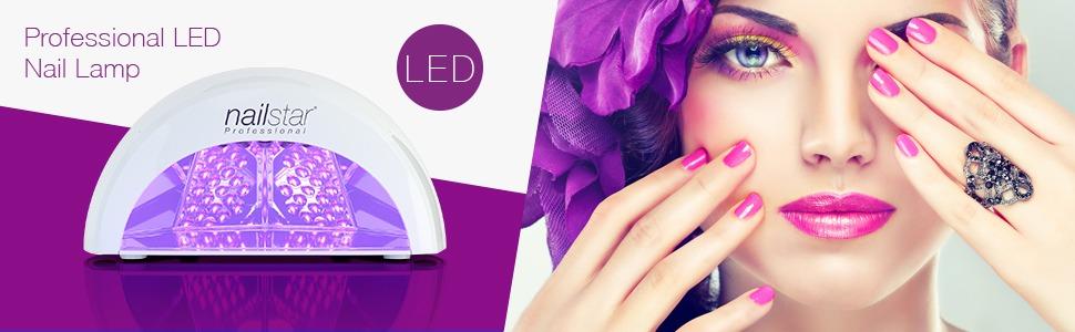 NailStar Professional LED Nail Dryer Nail Lamp for Gel Polish with 30sec 60sec